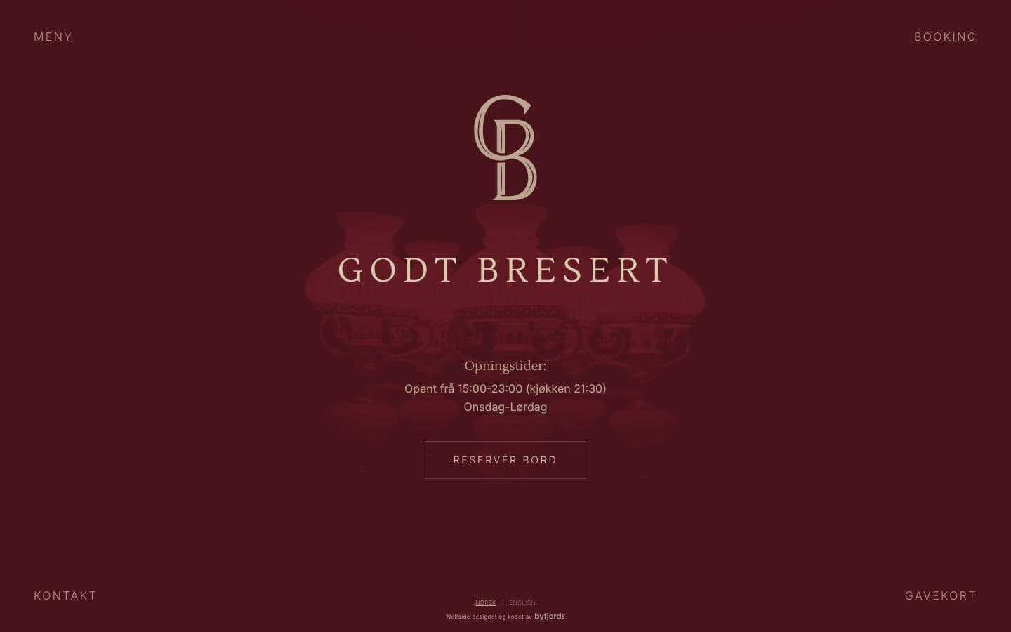 Forsiden til Godt Bresert, laget av By Fjords